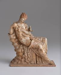 Terracotta Figure of a Seated Lady, 18th Century